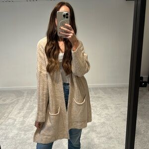 Size XS beige cardigan by topshop